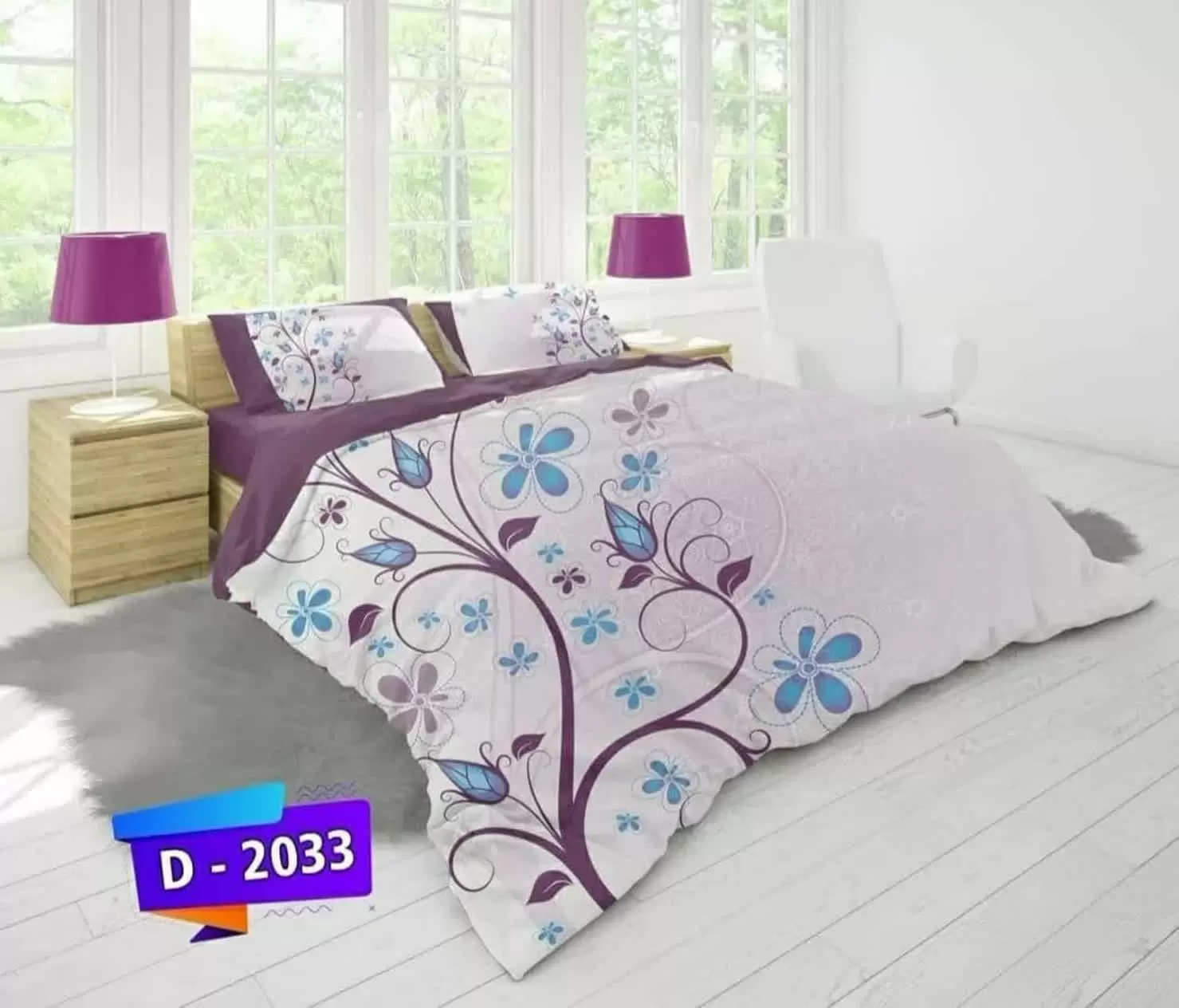 لحاف تنسل دو نفره 160 کد D-2033 ورونیکا